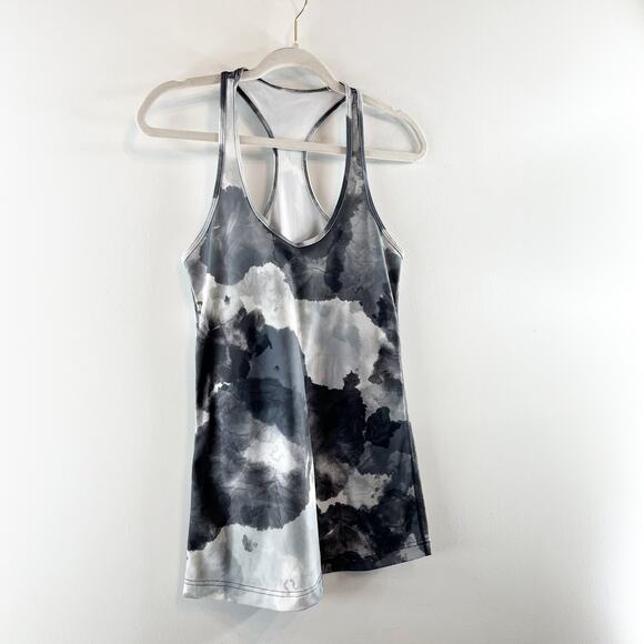 Lululemon Cool Racerback Tank Top Gray White Black Small - Picture 5 of 10